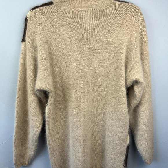 Vintage‎ Rafaella Angora Wool Blend Diamond Argyle Sweater Made in Hong K… - Picture 7 of 7